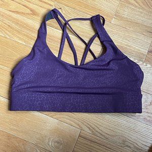 Zyia Plum River Stone Light n Tight Strappy Bra (not restocking)